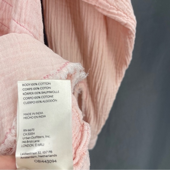 Free People We The Free Summer Daydream Buttondown Long Sleeve Oversized Tunic - Picture 13 of 13